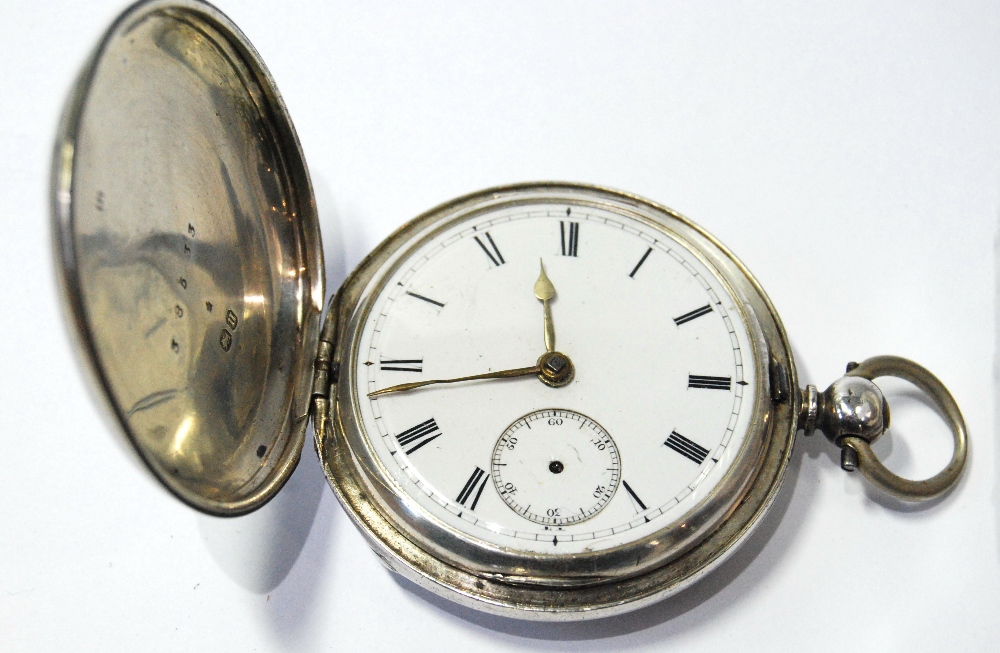 Lever pocket watch by Reid, Dumbarton, in silver hunter case, 1868, another, similar, by Hill & Co. - Image 5 of 5