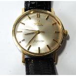 Gent's Omega Seamaster de Ville rolled gold watch. Condition Report Going nicely.