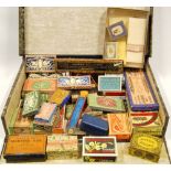 Large collection of Victorian and later pen nibs and ephemera contained in a box folder.