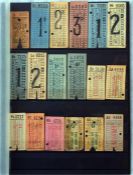 Selection of miscellaneous London bus/coach PUNCH TICKETS including East Surrey Traction Co,