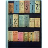 Selection of miscellaneous London bus/coach PUNCH TICKETS including East Surrey Traction Co,