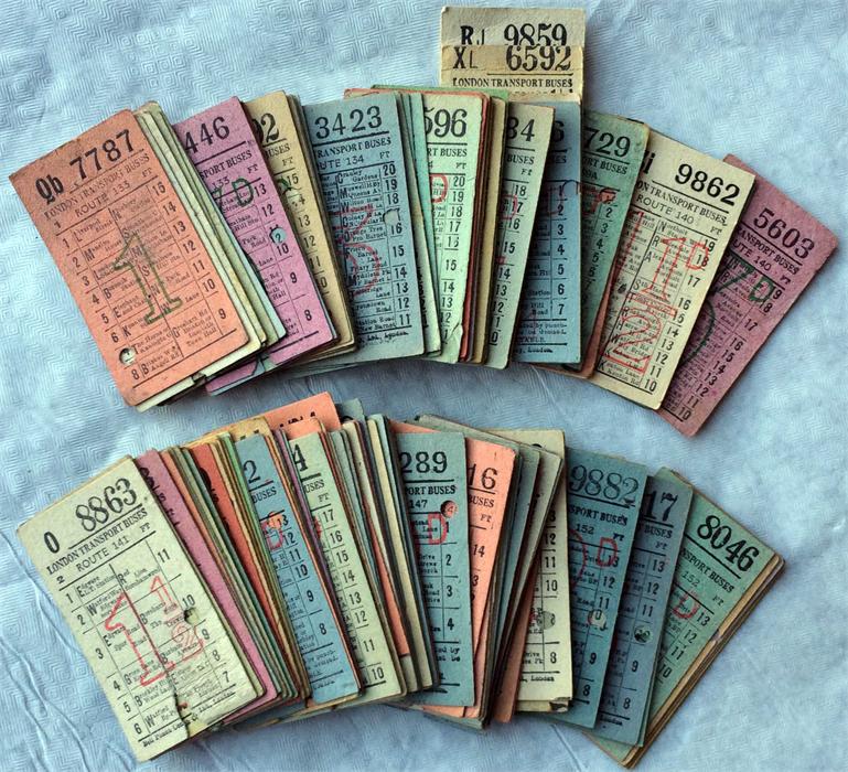 Collection of London Transport 1940s geographical PUNCH TICKETS for routes 133 to 152. Tickets are - Image 2 of 4