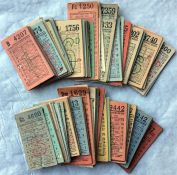 Collection of London Transport 1940s geographical PUNCH TICKETS for routes 152/152A to 183.