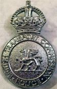 London Transport Police CAP BADGE 'British Transport Commission Police' with King's Crown and LT '