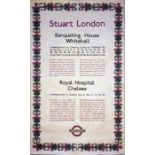 Original 1935 London Transport double-royal POSTER 'Stuart London - Banqueting House, Whitehall &