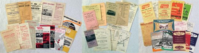 1930s-1950s (mainly) COACH SERVICE/EXCURSION LEAFLETS/PAMPHLETS from South Midland Motor Services,