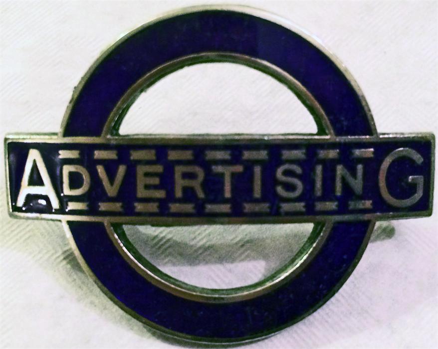 1930s London Transport Advertising Department CAP BADGE as issued to bill-posters on the bus and - Image 2 of 4