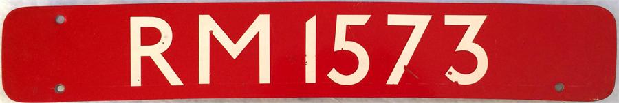 London Transport Routemaster BONNET PLATE (fleet number) from RM 1573, a Leyland-engined vehicle - Image 3 of 4