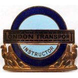 London Transport Central Buses Senior Driving Instructor's CAP BADGE. This is the late 1960s/early