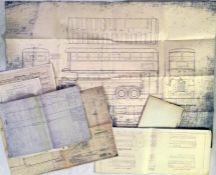 LGOC/LT GENERAL ARRANGEMENT etc DRAWINGS, 1930s, 4 off, for CC-type bus, STL5 variants, trolleybus