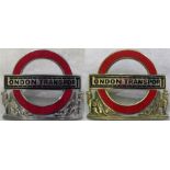 1960s London Transport Central Buses Inspector's CAP BADGES comprising the chrome version for