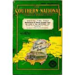 1947 Southern National Omnibus Company official TIMETABLE BOOKLET 'in association with the