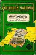 1947 Southern National Omnibus Company official TIMETABLE BOOKLET 'in association with the