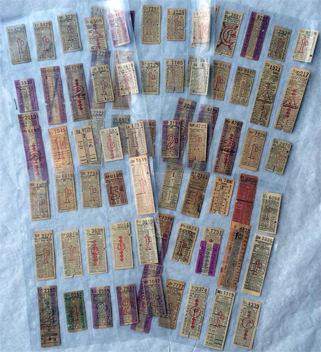 Selection of LCC Tramways geographical PUNCH TICKETS from the 1920s/30s. A wide range of ticket - Image 2 of 3