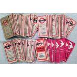 Large quantity of London Transport Central Area Bus POCKET MAPS dated from 1947 to 1976. Condition