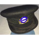 London Transport Buses Divisional Mechanical Inspector's HAT AND BADGE. The badge is the last