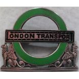 London Transport Country Buses & Green Line Coaches Inspector's hallmarked, solid silver with enamel