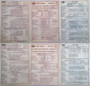 London General Omnibus Company double-sided BUS STOP PANEL TIMETABLES for routes 10/A/B Elephant &