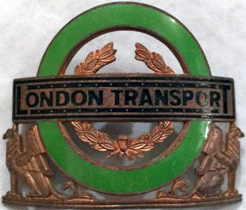 London Transport Country Bus & Coach Chief Inspector's CAP BADGE issued c1960 to the most senior - Image 2 of 3