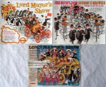 Original 1964, 1966 & 1967 London Transport PANEL POSTERS 'Lord Mayor's Show', all by Peter Roberson