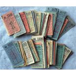 Collection of London Transport 1940s geographical PUNCH TICKETS for routes 85 to 98. Tickets are