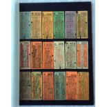 Collection of London Transport Coaches (Green Line) geographical stage PUNCH TICKETS of the type