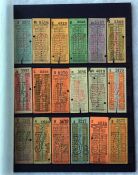 Collection of London Transport Coaches (Green Line) geographical stage PUNCH TICKETS of the type