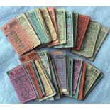 Collection of London Transport 1940s geographical PUNCH TICKETS for routes 61 to 73. Tickets are