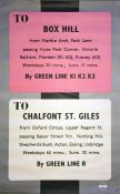 Original 1938 London Transport double-royal POSTER 'To Box Hill' and 'To Chalfont St Giles'.