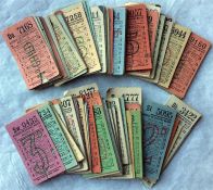 Collection of London Transport 1940s geographical PUNCH TICKETS for routes 16 to 26. Tickets are