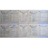 London General Omnibus Company double-sided BUS STOP PANEL TIMETABLES for route 21B Wood Green to