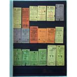 Selection of London Transport special bus services etc PUNCH TICKETS from the 1930s-1970s