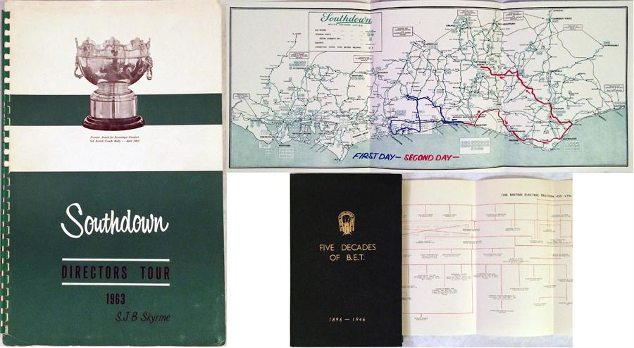 Southdown Motor Services 'DIRECTORS' TOUR 1963', a 54pp bound itinerary for a 3-day tour of the - Image 2 of 4