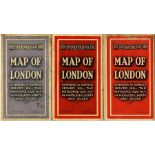 Selection of Metropolitan Railway MAPS OF LONDON from the series of Underground maps produced by