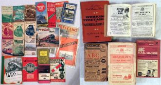 Quantity of RAILWAY EPHEMERA, mainly 1940s/50s, comprising early Ian Allan ABCs (mainly used),