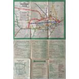 1911 London Underground POCKET MAP. Printed by Joh