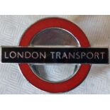 London Transport enamelled chrome LAPEL BADGE beli