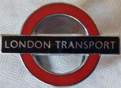 London Transport enamelled chrome LAPEL BADGE beli