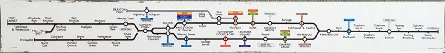 London Underground Northern Line CAR DIAGRAM as lo