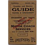 August 1921 Croydon & District GUIDE issued by Pas
