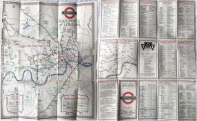 1928 London Underground MAP of the Electric Railwa