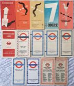 Selection of London Underground MAPS & LEAFLETS co