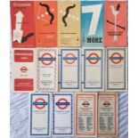 Selection of London Underground MAPS & LEAFLETS co