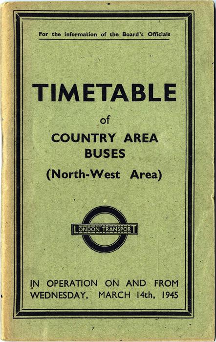 London Transport Officials' TIMETABLE BOOKLET date - Image 2 of 3