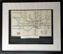 H C (Harry) Beck FRAMED MEMORABILIA comprising a 1