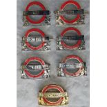 Collection of six London Transport Buses enamel on