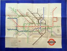 1940 London Transport Underground POSTER MAP desig