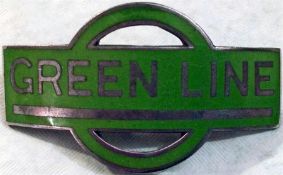 Green Line' driver's & conductor's CAP BADGE issue