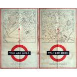 A pair of 1953 London Transport double royal POSTE