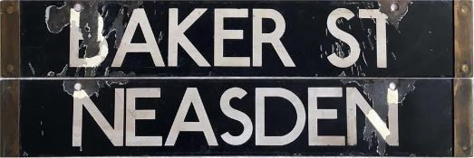 London Underground CO/CP Stock DESTINATION PLATE f